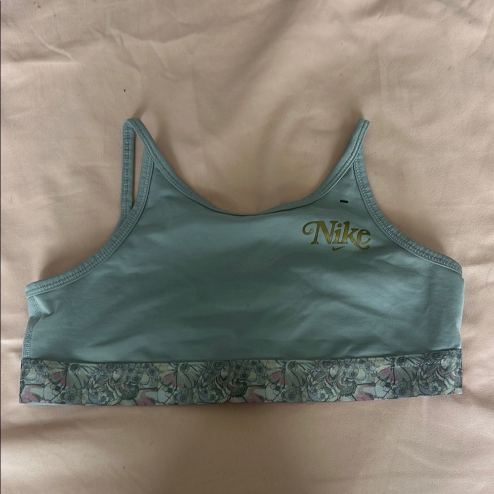 Nike Blue Sports Bra with Modern Athletic Style